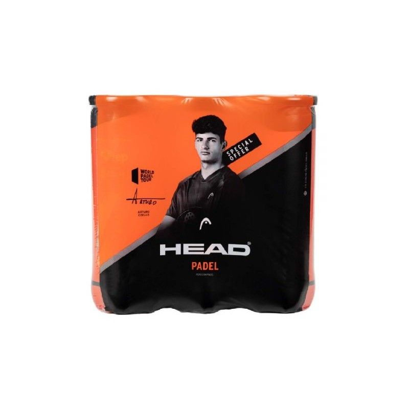 3 Pack of 3 Balls Head Padel 575651 |Padel offers