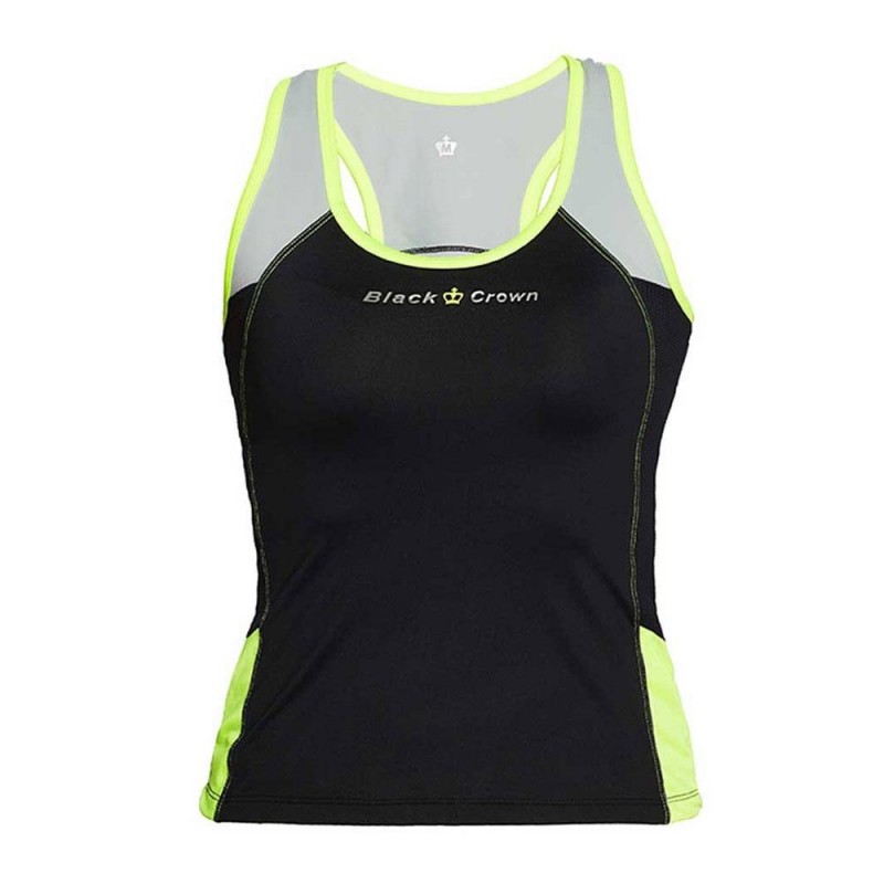 T-shirt Black Crown Azul celeste Santander para mulher | Ofertas de padel