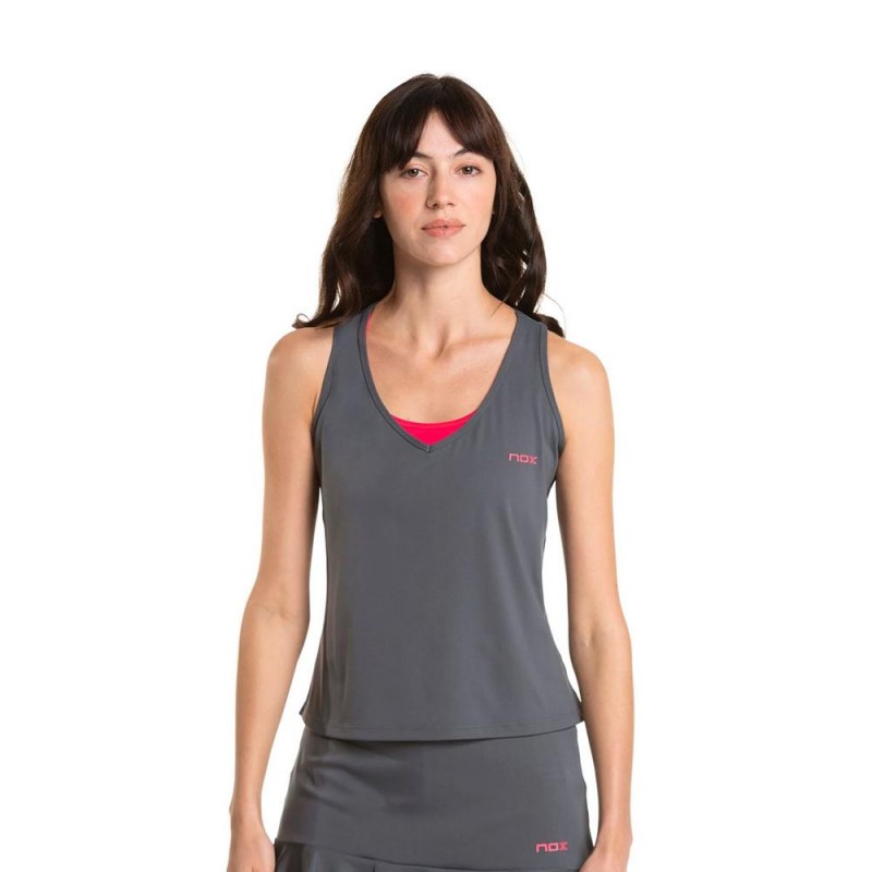 Camiseta Nox Tirantes Pro Gris Mujer | Ofertas de pádel