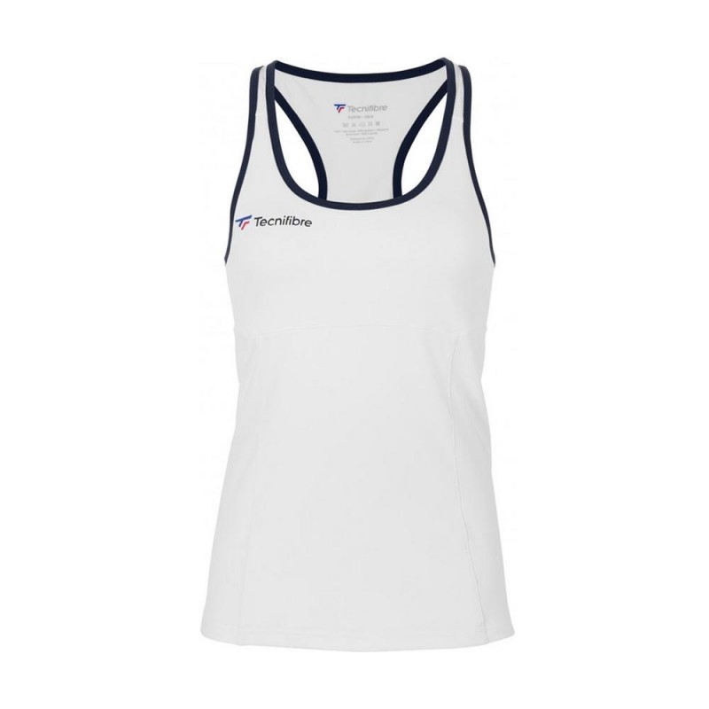 Camiseta Sin Mangas Tecnifibre F3 Blanco Mujer | Ofertas de pádel