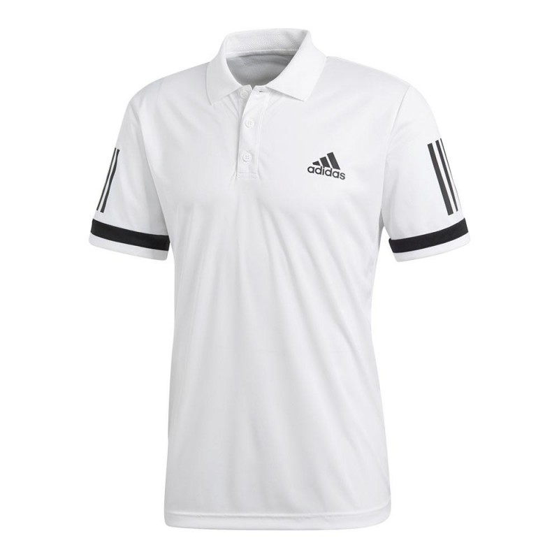 Polo Adidas Polo Club 3str branco para homem Ce1415 | Ofertas de padel