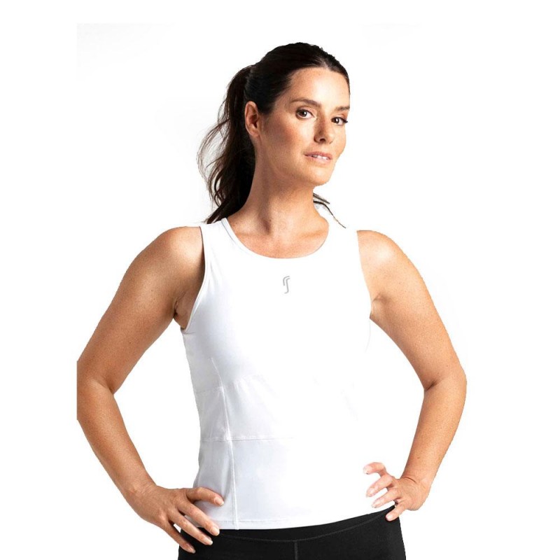 Camiseta Tirantes Rs Padel Match Blanco Mujer | Ofertas de pádel