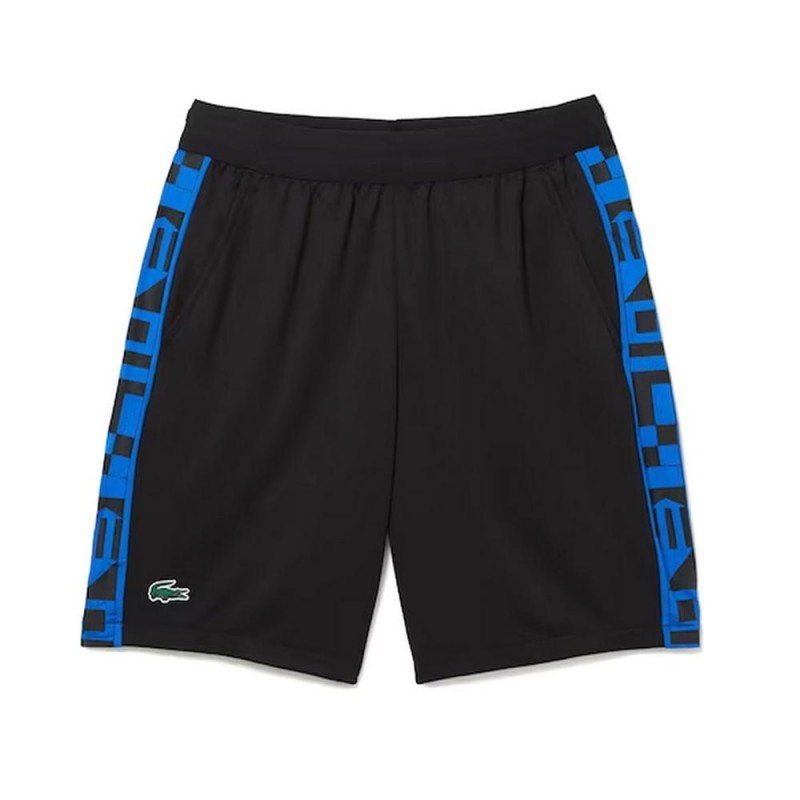 Curto Lacoste Estampado em contraste Preto Gh9378c31 | Ofertas de padel