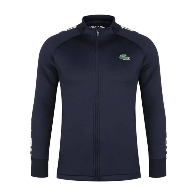 Sweatshirt Lacoste Branco com fecho Sh9430 001 | Ofertas de padel