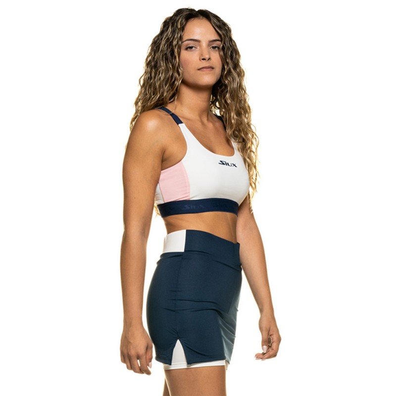 Women's Top Siux Antonela White-Tricolor |Padel offers