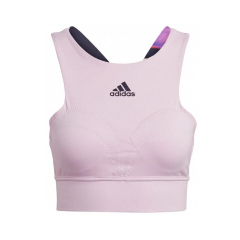 Topo Adidas Us Ser Crop Transparente Rosa Hg6426 | Ofertas de padel