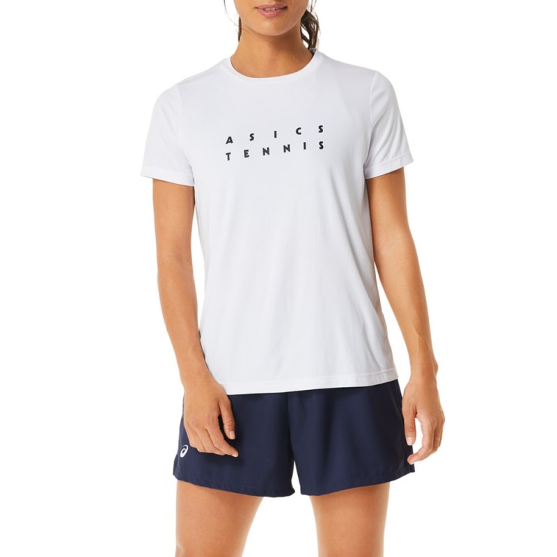 T-shirt Asics Women Court Graphic Tee 2042a259-100 Women's |Padel offers