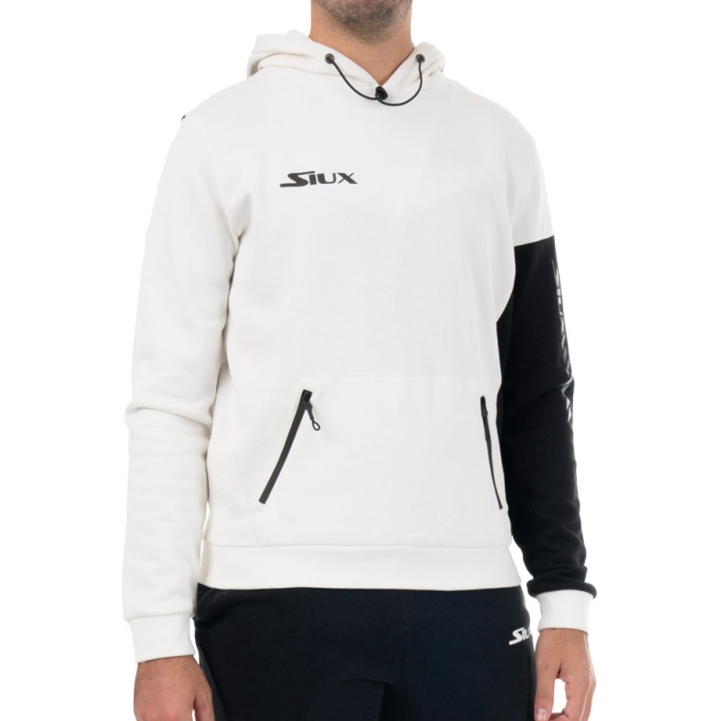 Siux Siux Felpa con cappuccio Pazen Bianco | Ofertas de padel