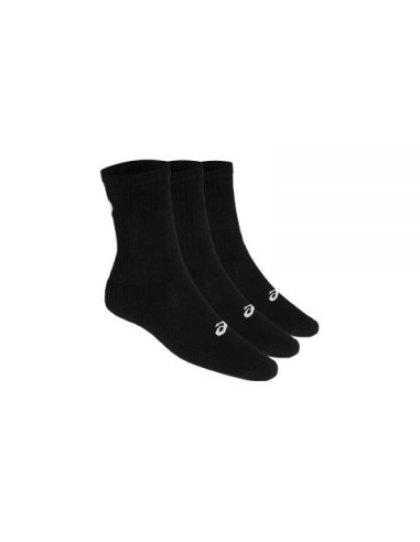 Socks 3ppk Crew Sock Black |Padel offers