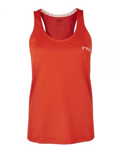 T-shirt Nox Team Vermelho Branco Mulher | Ofertas de padel