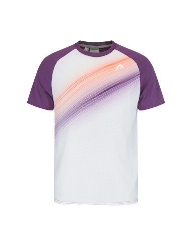 Camiseta Head Performance Blanco Morado | Ofertas de pádel