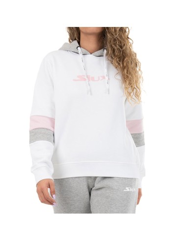 Felpa con cappuccio Siux Belim Donna Bianco | Ofertas de padel