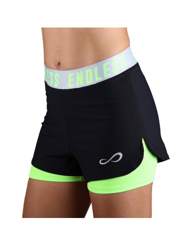 Short Endless Tech Iconic 40210 Black Green Women's |Padel offers