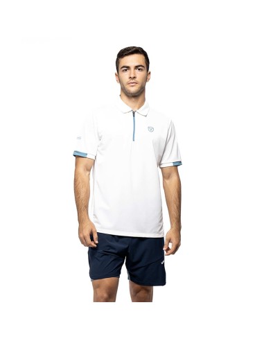 Polo Vairo Pro Man Bianco | Ofertas de padel