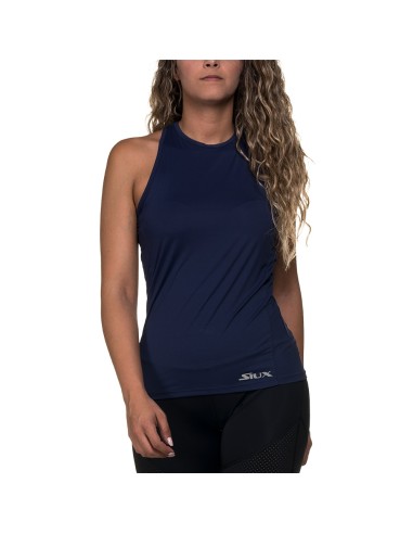 Camiseta Siux Diablo Halter Azul Mujer | Ofertas de pádel