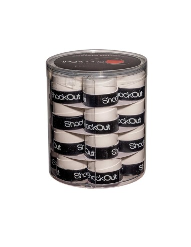 Shockout Drum X24 Overgrips Premium White Smooth 100-0049 |Padel offers