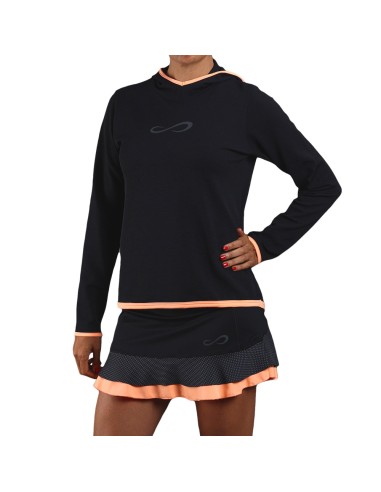 Felpa Endless Respiro 40022 Nero Corallo Donna | Ofertas de padel