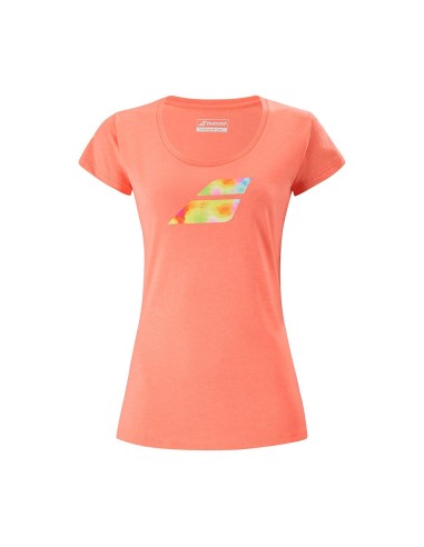 BABOLAT EXERCISE BIG FLAG TEE W 4WS21442 6012 | Ofertas de padel