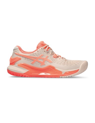 Zapatillas Asics Gel-Resolution 9 Naranja Mujer | Ofertas de padel