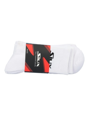 Pack 3 meias brancas Dhaka High Top Socks | Ofertas de padel