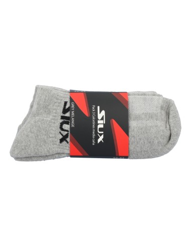 Pack 3 Grey Dhaka Socks Half Shaft |Padel offers