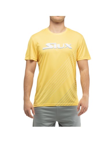 T-SHIRT SIUX HOMEM GRÁFICO AMARELO | Ofertas de padel