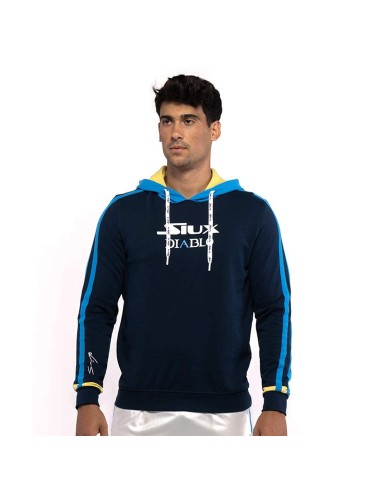 Siux Sweatshirt Diablo Sanyo Azul Fw23 | Ofertas de padel