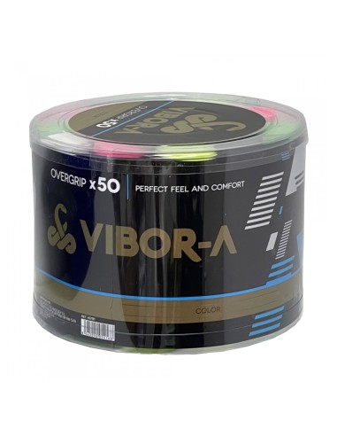 Tambor 50 sobretampas Vibor-A Perfurado a cores | Ofertas de padel