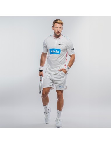 Camiseta Siux Diablo Sanyo Oficial Hombre Blanca Ss24 | Ofertas de padel