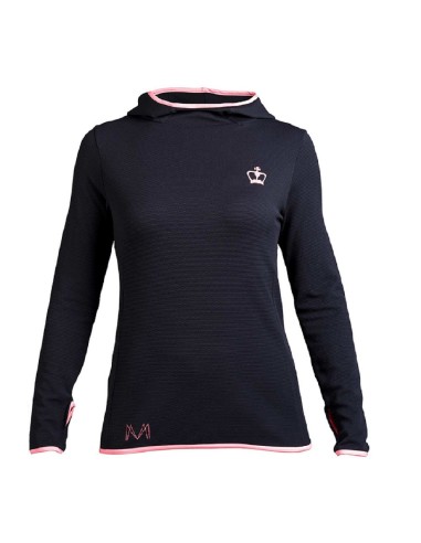 Sweatshirt Black Crown Marta Marrero 02 Preto/Coral | Ofertas de padel