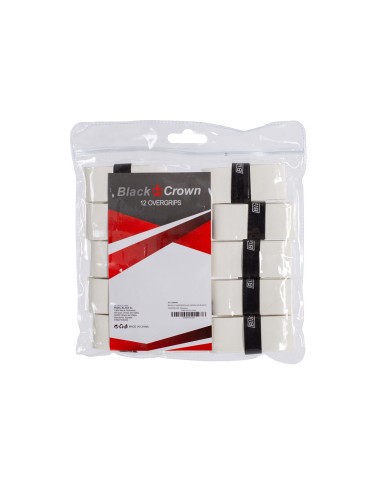 BAG x12 WHITE BLACK CROWN GRIPS |Padel offers