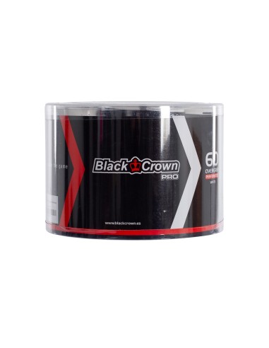 Cubo x60 Overgrips Perforados Black Crown A000456 Blanco | Ofertas de pádel