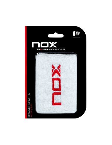 BLISTER (2 UDS) MUﾑEQUERA NOX BLANCO LOGO ROJO MUBLRO2UD |Padel offers