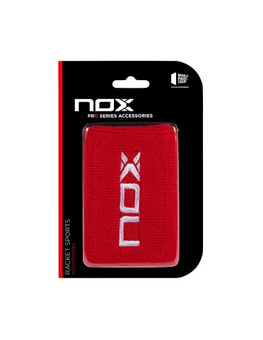 BLISTER (2 UDS) MUﾑEQUERA NOX ROJA LOGO BLANCO MUROBL2UD |Padel offers