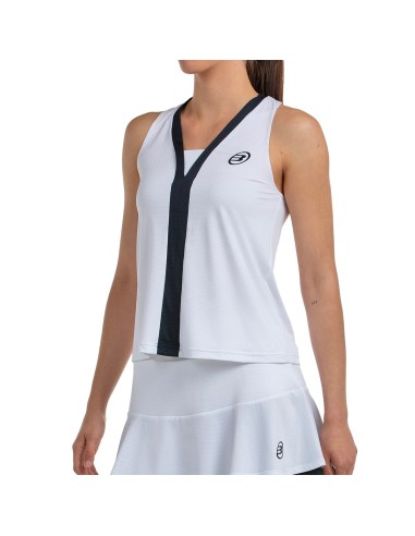 BULLPADEL WOMEN'S SLEEVELESS T-SHIRT TALITA 012 WHITE |Padel offers