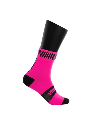 CALCETINES VIBOR-A KAIT MEDIA CAﾑA ROSA/NEGRO 40180.A55 |Padel offers