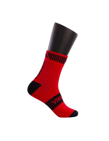 CALCETINES VIBOR-A KAIT MEDIA CAﾑA ROJO/NEGRO 40180.A26 |Padel offers