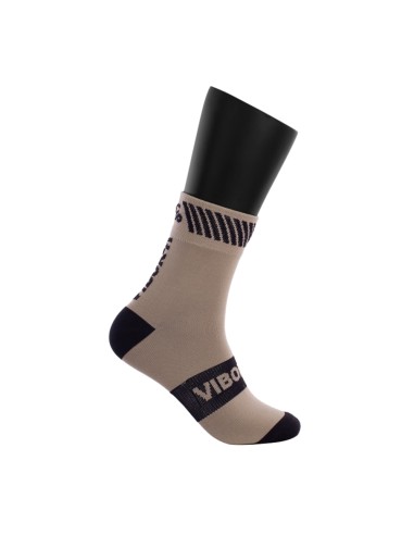 CALCETINES VIBOR-A KAIT MEDIA CAﾑA PLATA/NEGRO 40180.C83 | Ofertas de padel