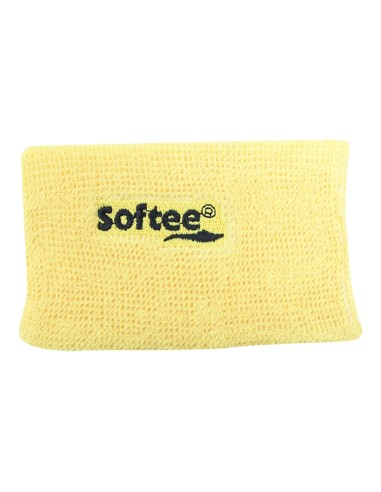 Muñequera ancha Softee Amarillo | Ofertas de pádel