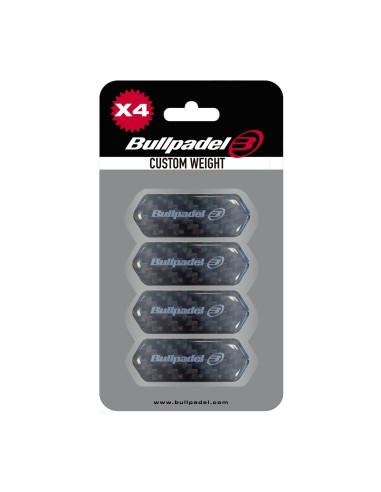 BLISTER (4 PEZZI) PROTETTORE BULLPADEL PESO PERSONALIZZATO 005 474991 | Ofertas de padel