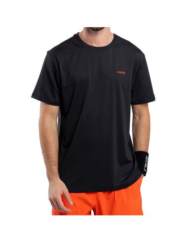 T-SHIRT NOX TEAM REGULAR BLACK T24HCATRBL |Padel offers