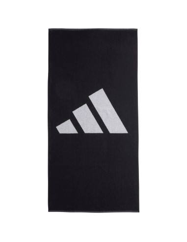 Toalla Grande Adidas 3 Barra Negro | Ofertas de pádel