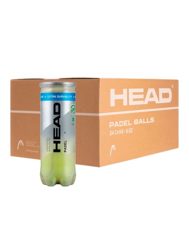 BOX OF 24 CANS OF 3 BALLS HEAD PADEL PRO + 540203 | Ofertas De Pádel