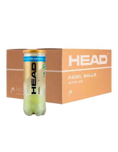 BOX OF 24 CANS OF 3 BALLS HEAD PADEL PRO S + 540303 | Ofertas De Pádel