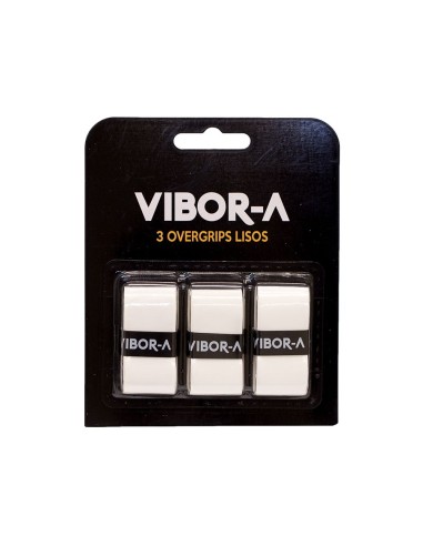 Blister 3 Overgrips Pro Vibor-a Liso Blanco | Ofertas De Pádel