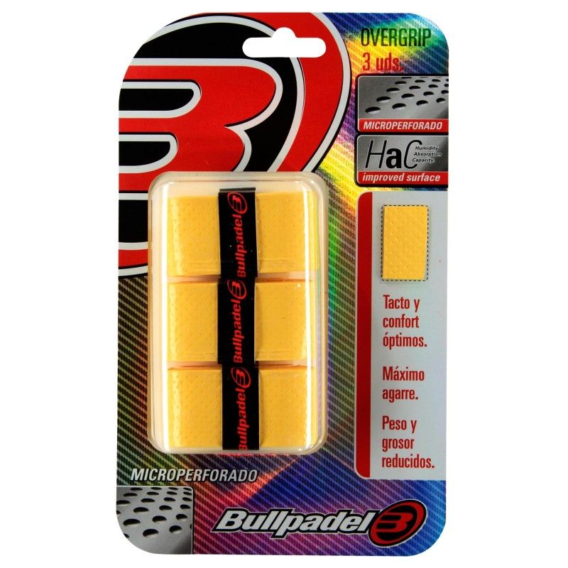 Blister 3 Overgrips BullPadel GB-1201 HaC Microperforado | Ofertas de padel