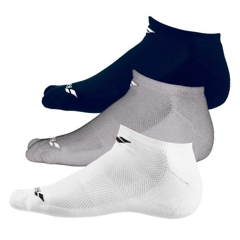 Pack de 3 pares de Calcetines Invisible Babolat | Ofertas de pádel