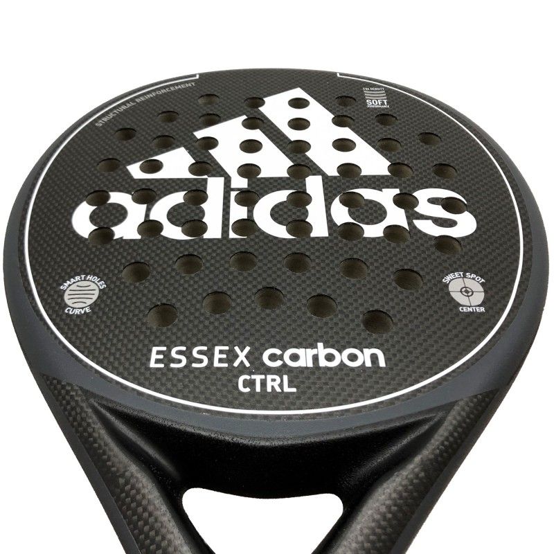 escándalo Rechazado Porque Pala Adidas Essex Carbon Control Black / White Rough | Ofertas De P...