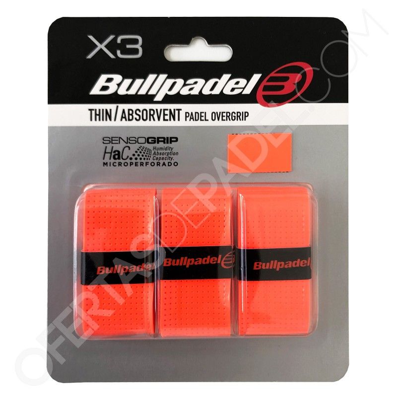 Blister 3 Overgrips BullPadel GB-1705 SensoGrip Microperforado | Ofertas de padel