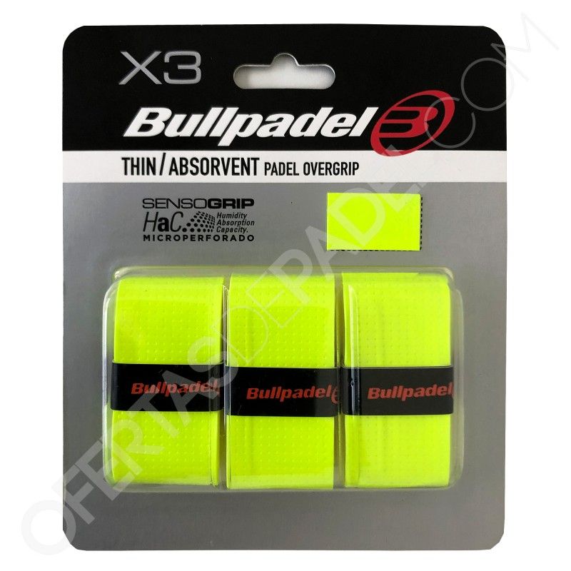 Blister 3 Overgrips BullPadel GB-1705 SensoGrip Microperforado | Ofertas de padel